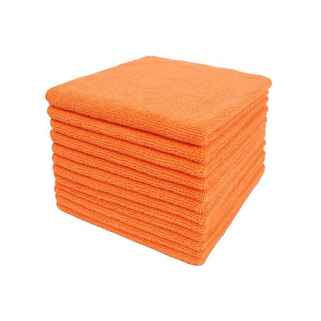 DRI BY TRICOL CLEAN Multi-Purpose Cloth,  Orange, 300 GSM, 16 x 16 in, 12 PK IB-LQZE-TUFI